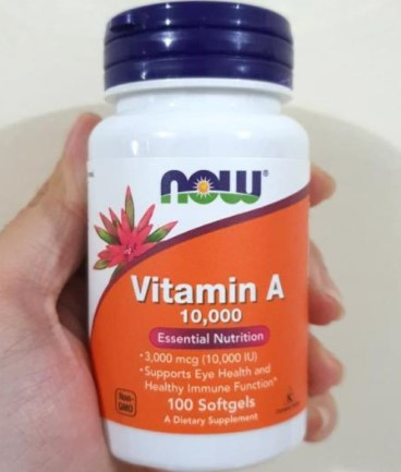 Вітамін А NOW Vitamin A 10,000 IU 100 гел кап Бета-каротин