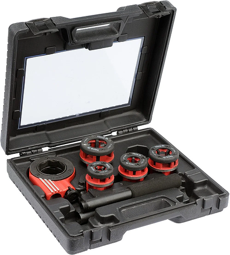 Набор резьбонарезной для труб YATO YT-29001, 3/8"-1/2"-3/4"-1",5 шт (ID ...