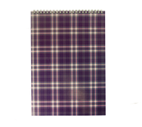 Блокнот на пружині зверху SHOTLANDKA, А4, 48 аркушів, клітинка, фіолетовий