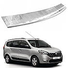 Захисна накладка на задній бампер для Renault Lodgy 2012-2021 /нерж.сталь/