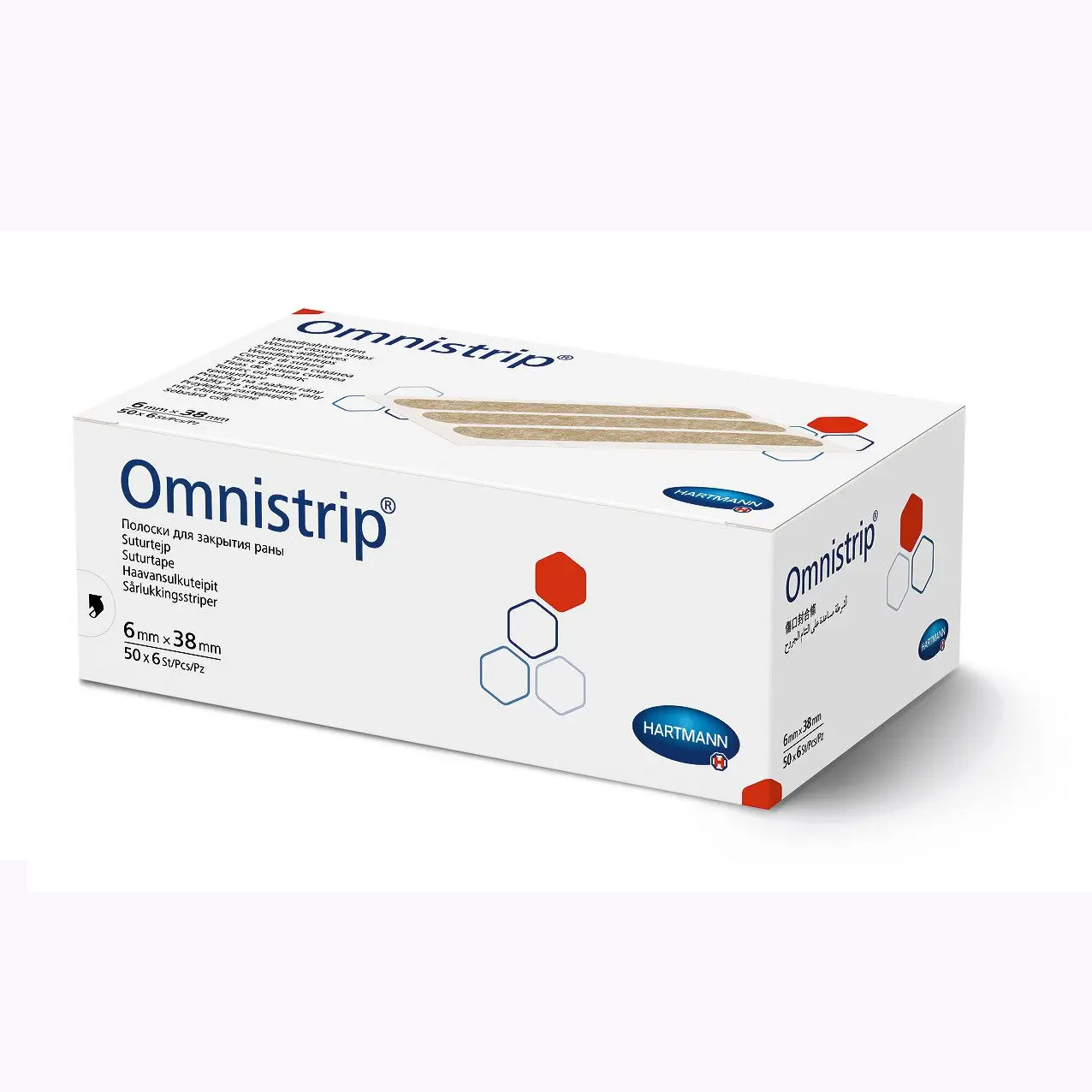 Смужки для безшовного закриття ран Omnistrip® 6 мм х 38 мм