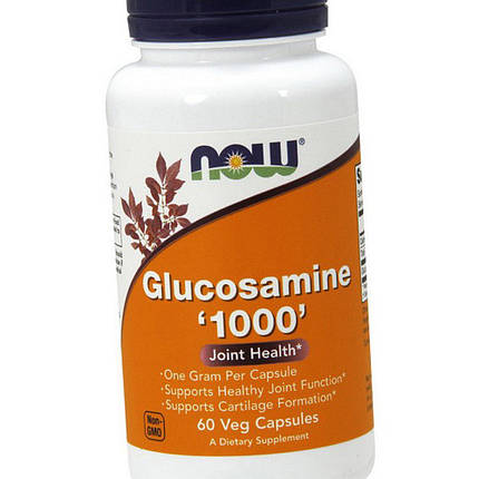 Для суглобів і зв'язок NOW Glucosamine 1000 60 капс, фото 2