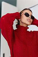 Класичний жіночий в'язаний светр S070 (42–48р) в кольорах, фото 2