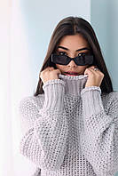 Класичний жіночий в'язаний светр S070 (42–48р) в кольорах, фото 6