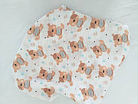 Муслиновые пеленки для новорожденных с мишками