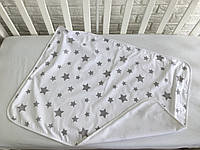 Непромокаемая многоразовая пеленка для новорожденного «Серые звезды», хлопок