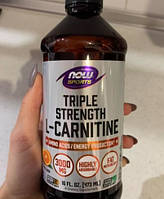 L-Карнитин NOW Foods L-Carnitine Liquid 3000 mg 473 мл Средство для снижения веса и похудения
