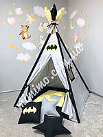 Детский Вигвам «Бэтмен 2» палатка каркас коврик подушка