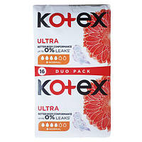 Прокладки Kotex Ultra Dry нормал (4 капли) 16 шт.(мягкая сеточка) котекс