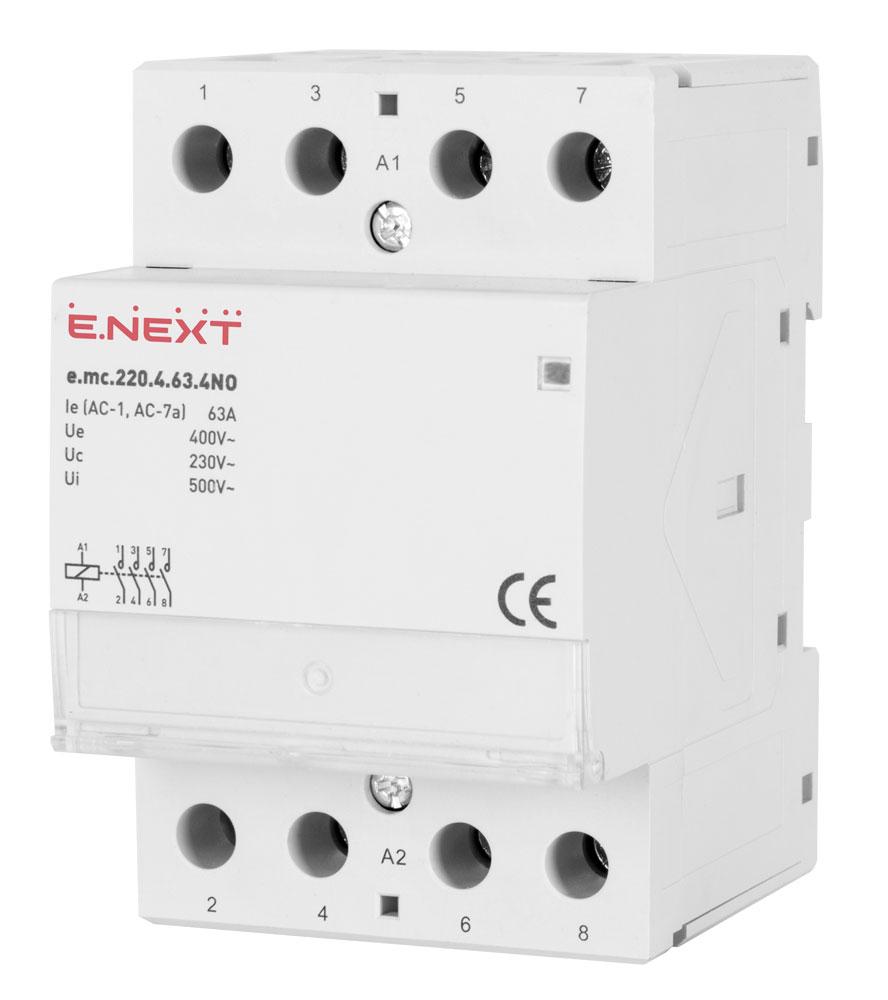 контактор e.mc.220.4.63.4NO, 4р, 63А, 4NO, 220 В