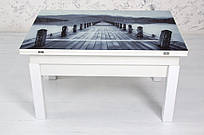 Стіл-трансформер "Флай" венге зі склом