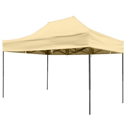 Намет для відпочинку розсувний 2х3 м стійка 30 мм бежевий, фото 1