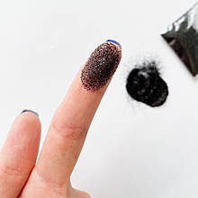 Глітер чорний голографічний для нігтів, блиск-тату та декору блискітка