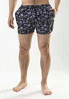 Шорти пляжні Intruder з skull сірі