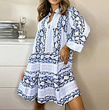 Жіноче вечірнє літнє елегантне плаття Зміїна шкіра, фото 3