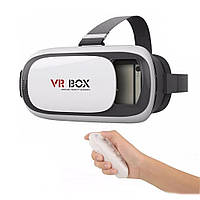 Окуляри віртуальної реальності VR BOX 2.0 з пультом управління, Шолом 3D для телефону. Стерео і відео окуляри