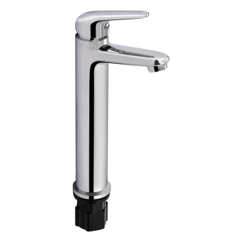 Змішувач для накладної раковини чаші Qtap Olsava 1012H107C високий з довгим виливом