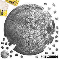 Деревянные пазлы для взрослых и детей Луна Фигурные пазлы от WortexPuzzle PZL20004S 30x30 см
