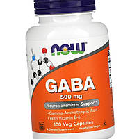 Габа гамма-аминомасляная кислота NOW Foods GABA 500 мг 100 капс
