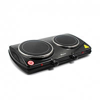 Настільна електроплита керамічна на 2 конфорки Domotec MS-5852 1800 Вт