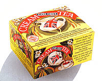 Чай чорний Ерл Грей з ароматом бергамоту з вершками пакетований, Cream Earl Grey, Млесна (Mlesna) 50шт