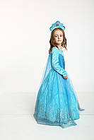 Платье принцессы Эльзы, 98-104 см, прокат карнавальной одежды