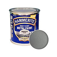 Защитная краска гладкая поверхность Серебряная Hammerite Smooth Silver (Хамерайт Смуз Cильвер)