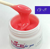 Гель для нарощення Nice for you камуфлюючий G-8 (30 мл)