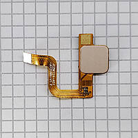 Шлейф Doogee Y6 Max со сканером отпечатка пальца (Gold) для телефона оригинал с разборки