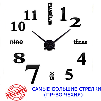 Чехія, 90-130 см Великі Стрілки 3d-годинники настінні великі, настінні годинники в вітальню, незвичайні настінні годинники Написи,