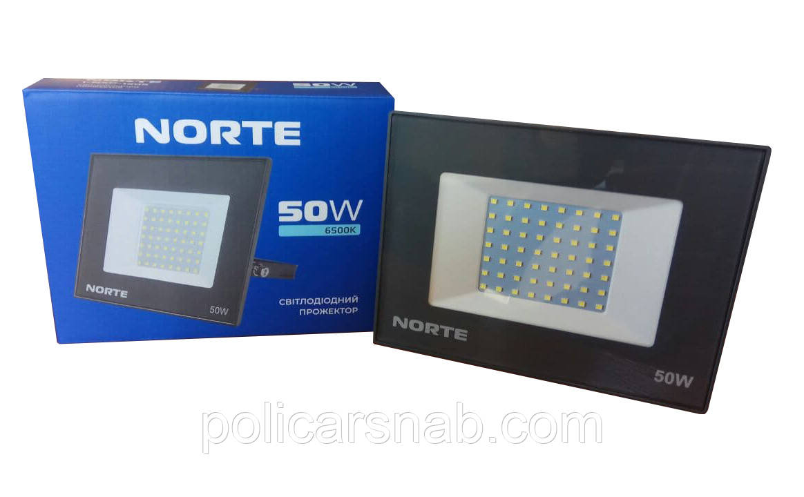 Прожектор світлодіодний вуличний 50W зовнішній LED ліхтар із вбудованим драйвером і світлодіодами IP65