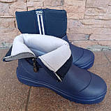 Чоботи піна Dago на блискавці темно-сині, фото 2