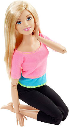 Лялька Барбі Рухайся як я Блондинка в рожевому топі Barbie Made to Move, фото 2