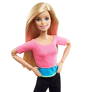 Лялька Барбі Рухайся як я Блондинка в рожевому топі Barbie Made to Move, фото 2