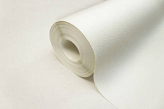 Білі вінілові шпалери під фарбування, Метрові шпалери для передпокою PRO 1 Сніжок (1.06х25 м)