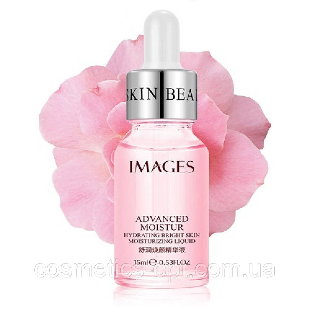 Сироватка з маслом троянди IMAGES ADVANCED MOISTUR ROSE PINK, 15 ml, фото 1
