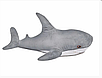 Блохэй Велика сіра акула з ікеа м'яка іграшка 100 см, фото 2