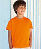 Футболка для хлопчиків однотонна помаранчева 033-44, фото 4