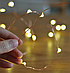 Гірлянда Роса дріт 50led довжина 5 метрів колір теплий на батарейках, фото 5