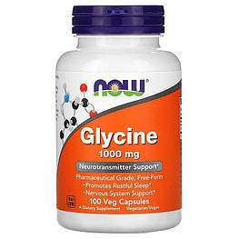 Гліцин Glycine 1000 мг Now Foods 100 капсул