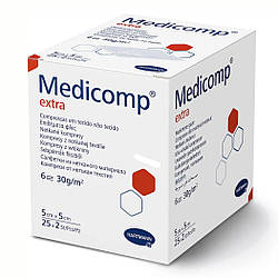 Серветка з нетканного матеріалу Medicomp extra 5см х 5 см