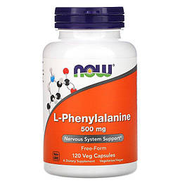 Фенілаланін L-Phenylalanine 500 мг Now Foods 120 капсул