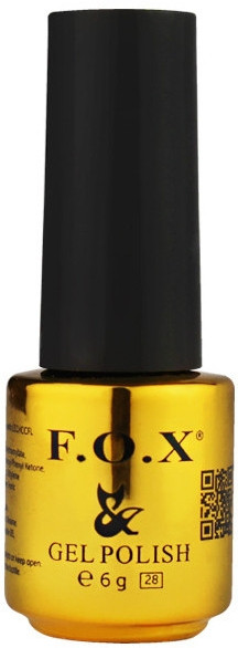 Базове покриття для гель лаку каучукове, F. O. X Base Rubber, 6 мл