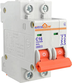 Автоматичний вимикач ЕСО 2р З 16А ЕСОНОМЕ