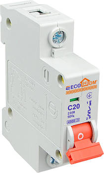 Автоматичний вимикач ЕСО 1р С 20А ЕСОНОМЕ