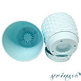 Горщик для квітів Kapadokya 0,5 л світло-блакитний, фото 5