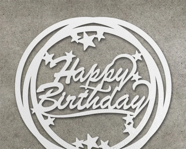 Топер для торта.Happy birthday, фото 1