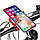Тримач для телефону на велосипед металевий BG-090 червоний, фото 8