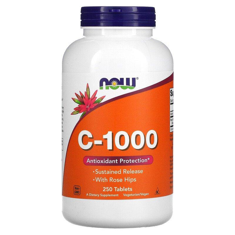 Vitamin C-1000 Now Foods 250 таблеток