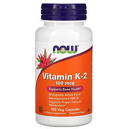 Vitamin K-2 100 мкг Now Foods 100 капсул